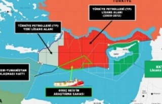 Türkiye'nin Doğu Akdeniz'deki yetki haritası