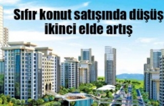 SIFIR KONUT SATIŞINDA DÜŞÜŞ İKİNCİ ELDE ARTIŞ