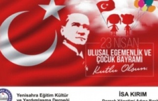 23 Nisan Ulusal Egemenlik ve Çocuk Bayramı kutlu...