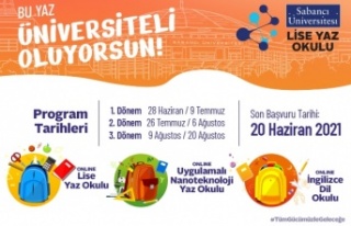 Sabancı Üniversitesi Lise Yaz Okulları kayıtları...