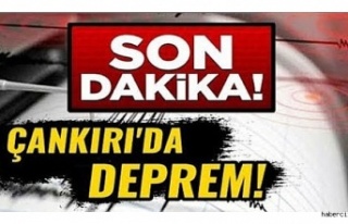 Çankırı'da 4,5 büyüklüğünde deprem