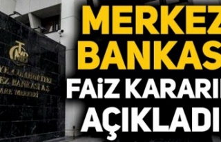 Merkez Bankası faiz kararını açıkladı
