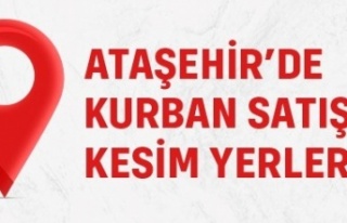 ATAŞEHİR’DE  KURBAN SATIŞ VE KESİM ALANLARI...