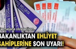 Ehliyetini yenilemeyene ceza geliyor