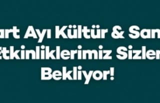 MART AYI KÜLTÜR SANAT ETKİNLİKLERİYLE DEVAM EDİYOR