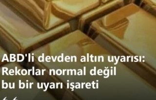 Altında Rekorlar Uyarı Veriyor