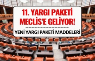 11. Yargı Paketi Meclis’e Geliyor