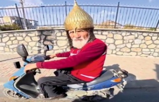 Denizli’de İlginç Görüntü: Kask Yerine Miğferle...