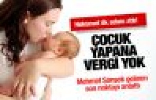 3 çocuklu aile vergiden muaf olacak