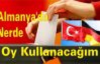 Almanya'da Nerde Oy Kullanacağım