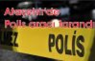 Ataşehir'de polis aracı tarandı