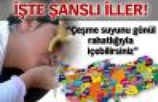 Çeşme Suyu İçilebilen İller