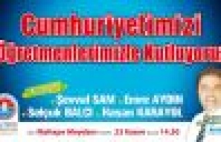 CUMHURİYETİMİZİ ÖĞRETMENLERİMİZLE KUTLUYORUZ