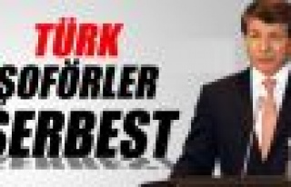 Davutoğlu: Serbest kalan şoförler bu akşam Türkiye'de