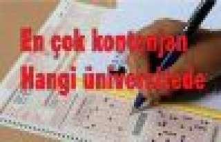 En çok kontenjan hangi üniversitede?