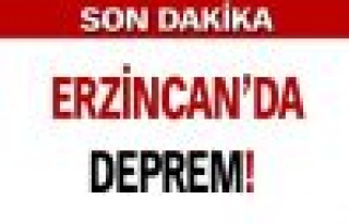 Erzincan Kemah'ta 5.5 büyüklüğünde deprem!