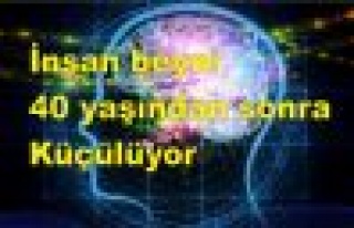 İnsan beyni 40 yaşından sonra küçülüyor