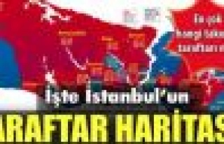 İstanbul'un Taraftar Haritası; “Anadolu'da Fenerbahçe,...