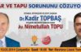 Kadir Topbaş Ataşehir'e Geliyor