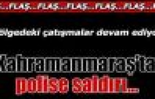 Pazarcık'ta, Saldırıda yaralanan polis hastanede...