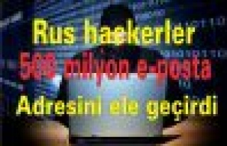 Rus hackerler 500 milyon e-posta adresini ele geçirdi
