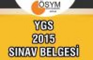 YGS 2015 sınav giriş belgesi-sınav giriş yeri...