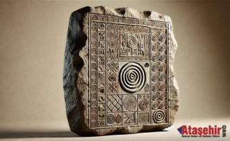 Kaybolmuş eski bir dilin izlerini taşıyan gizemli bir taş tablet