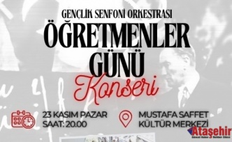 ATAŞEHİR’DE ÖĞRETMENLER GÜNÜ’NE ÖZEL KONSERLE KUTLANACAK