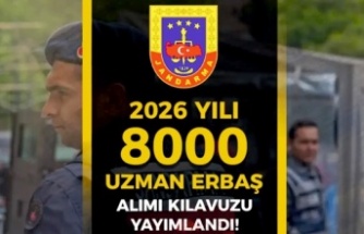 Jandarmaya 8000 Uzman Erbaş Alımı yapılacak