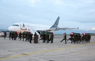 Düşen Libya Uçağında Şehit Olan Komutanlar Ülkelerine Uğurlandı