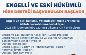 Engelli ve Eski Hükümlü Hibe Desteği Başvuruları Başladı