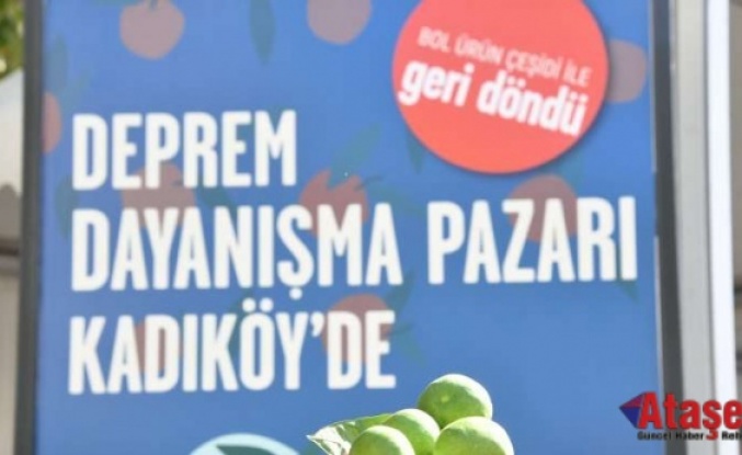 KADIKÖYLÜLER, DEPREMZEDE ÇİFTÇİLERİN ÜRÜNLERİNE YOĞUN İLGİ GÖSTERDİ