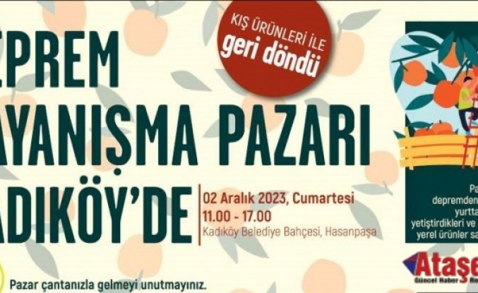 DEPREM DAYANIŞMA PAZARI KADIKÖY’DE