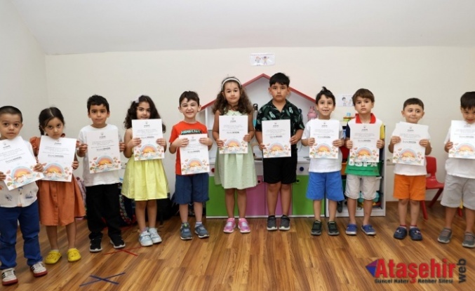 YUVAMIZ ATAŞEHİR’DE KARNE HEYECANI: MİNİKLER GURURLA KARNELERİNİ ALDI