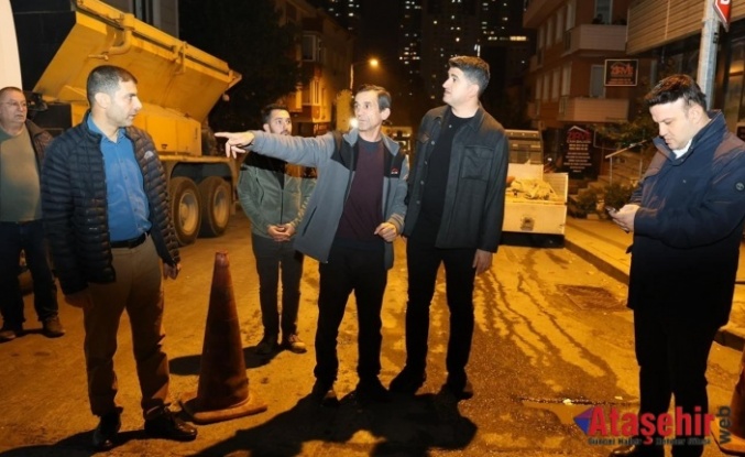 BAŞKAN ADIGÜZEL’DEN KAYIŞDAĞI’NDA GECE MESAİSİ