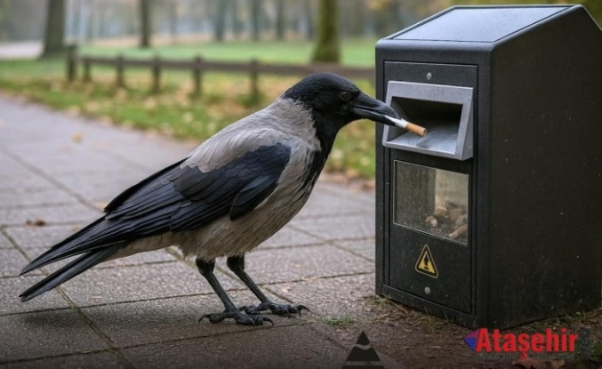 İsveç’te Kargalar Çöp Topluyor