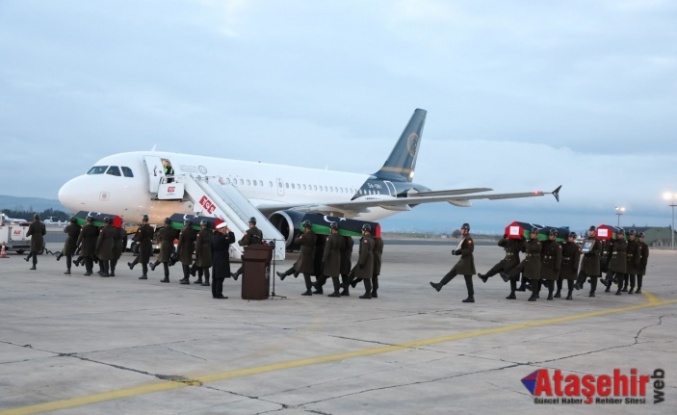 Düşen Libya Uçağında Şehit Olan Komutanlar Ülkelerine Uğurlandı
