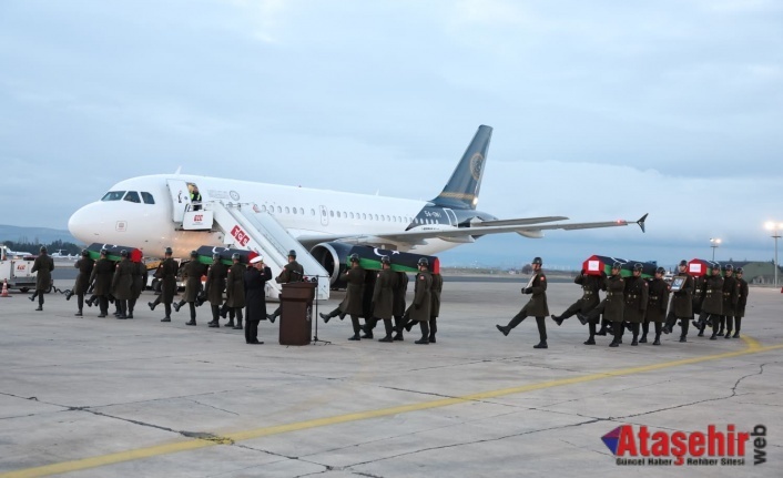 Düşen Libya Uçağında Şehit Olan Komutanlar Ülkelerine Uğurlandı