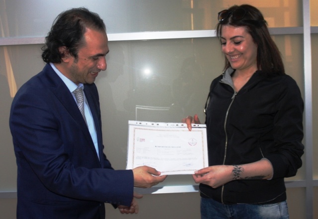 ATAMEM, ataşehir Belediyesi, Meslek Eğitim Merkezi Kursiyerleri, Sertifikalarını aldı