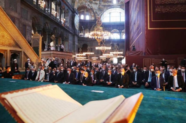 Ayasofya Cami İbadete Açılış Fotoları