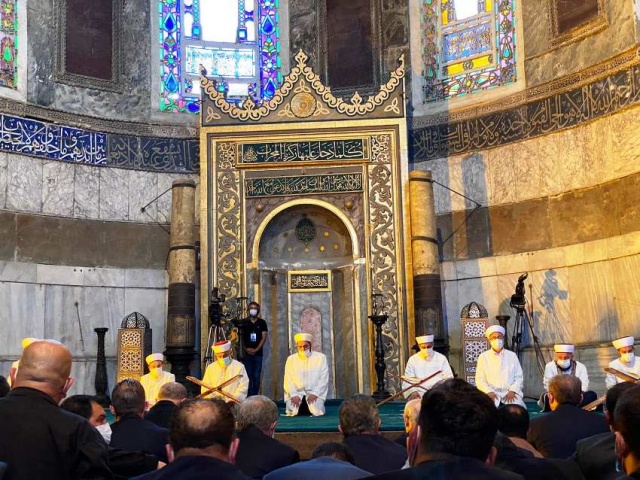 Ayasofya Cami İbadete Açılış Fotoları