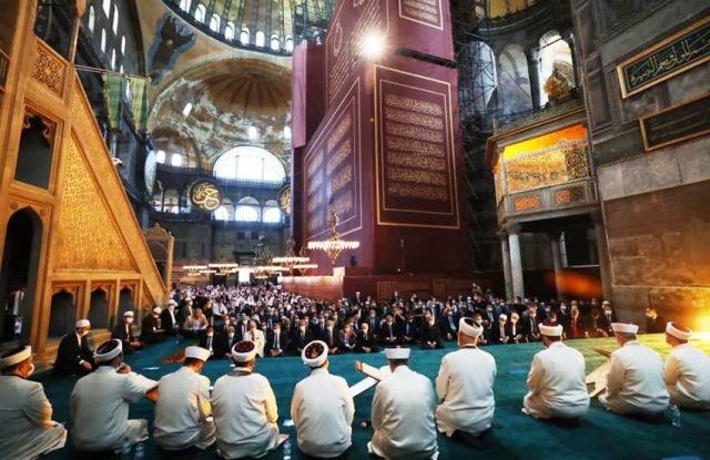 Ayasofya Cami İbadete Açılış Fotoları