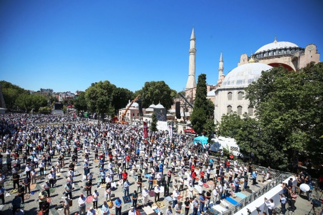 Ayasofya Cami İbadete Açılış Fotoları