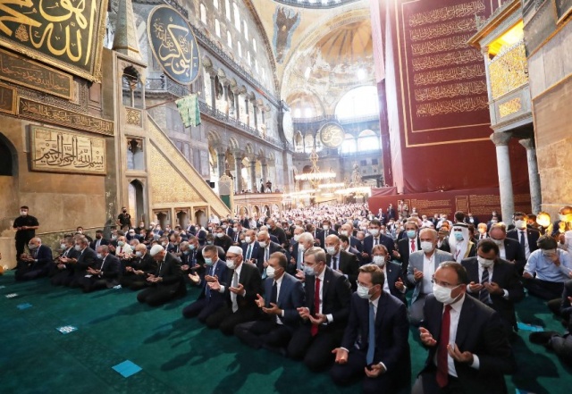 Ayasofya Cami İbadete Açılış Fotoları