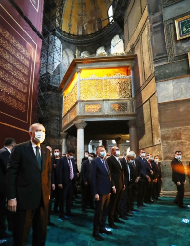 Ayasofya Cami İbadete Açılış Fotoları