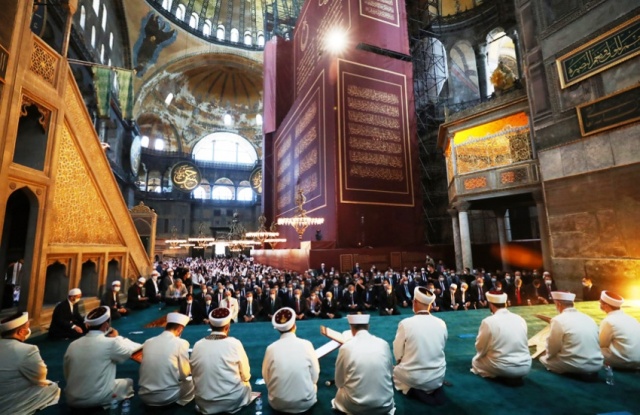 Ayasofya Cami İbadete Açılış Fotoları