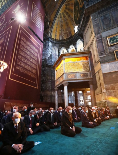 Ayasofya Cami İbadete Açılış Fotoları