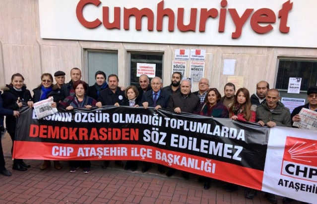 CHP Ataşehir İlçe Başkanlığı,  Cumhuriyet Gazetesi Destek Ziyareti