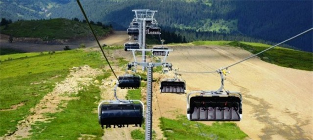Ilgaz Dağı Yurdun Tepe Kayak Merkezi telesiyej Testi Başladı
