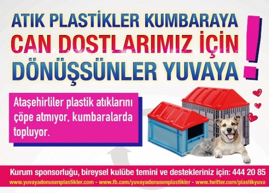 Plastik Atıklar Hayvanlara Yuva Olacak, Ataşehir